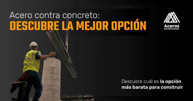 ¿Qué sale mas económico construir con acero o concreto?