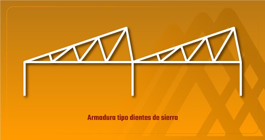 Vector de armadura tipo dientes de sierra