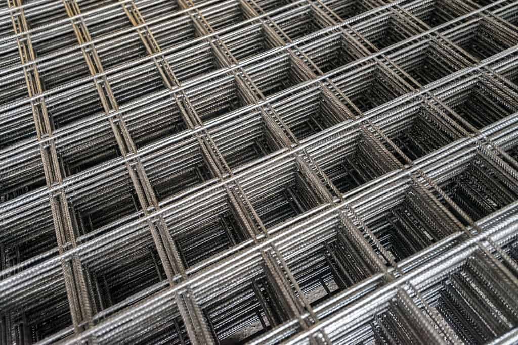 Acercamiento a malla electrosoldada extendida