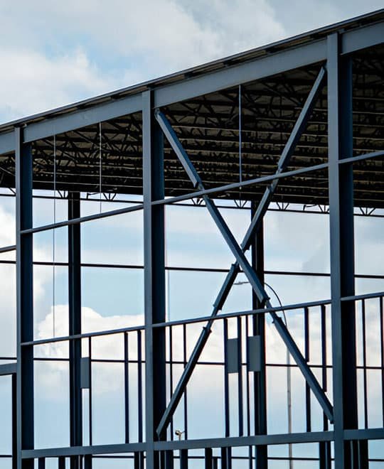 Armazón construido con perfil HSS